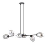 Emibig Hanglamp Pandora Staal Zwart | Geschikt voor 6x E14 - Max 10W