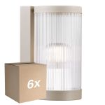 Voordeelpak 6x Nordlux Coupar Wandlamp Aluminium Sanded | IP54 - Geschikt voor E27