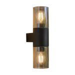 Eglo Wandlamp Cropani Zwart Up & Down | IP54 - Geschikt voor 2x E27