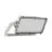 Ledvance LED Floodlight Max Radial 10 Aluminium Grijs 600W 86000lm 10D - 730 Warm Wit | IP66 - Symmetrisch
