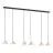 Emibig Hanglamp Elit Staal Zwart | Geschikt voor 6x GX53 - Max 12W