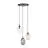 Emibig Hanglamp Astral Staal Zwart | Geschikt voor 3x E14 - Max 10W