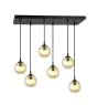 Emibig Hanglamp Cosmo Staal Zwart | Geschikt voor 6x E14 - Max 10W